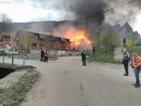 Рятувальники ліквідували пожежу у дерев’яному житловому будинку у с. Поляна