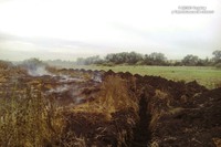 Поблизу села Слобідка Джуринська горіли поклади торфу