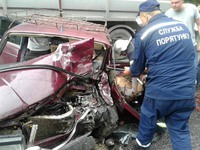 Рятувальники деблокували водія з понівеченого у ДТП автомобіля