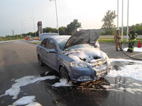 Миронівський район: працівники АЗС  вміло ліквідували загорання автомобіля завдяки напрацьованим навичкам