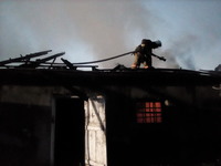Білогірський район: вогнеборці ліквідували пожежу в приміщені господарської будівлі