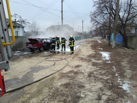 Білокуракинський район: рятувальники ліквідували загоряння легкового автомобіля