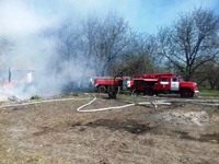 Рятувальники ліквідували пожежу надвірної споруди (ВІДЕО)