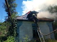 м. Христинівка: рятувальники ліквідували пожежу в житловому будинку 