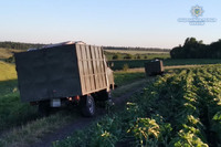 На Луганщині правоохоронці затримали дві вантажівки з контрабандною