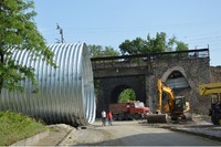 Реконструкція арки по вулиці Ельворті у Кропивницькому входить у найвідповідальнішу стадію – монтаж конструкції тунелю.