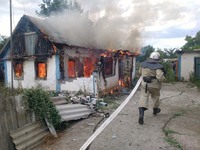 У Іванівському районі ліквідовано пожежу літньої кухні