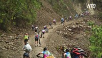70-летняя боливийка покорила на велосипеде «дорогу смерти»