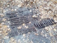 Черкаський район: рятувальники знищили найбільший, знайдений в цьому році арсенал вибухонебезпечних предметів