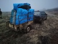 Біля кордону з Молдовою затримали автомобіль з причепом троянд