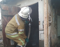 Чутівський район: ліквідовано пожежу в господарчій будівлі