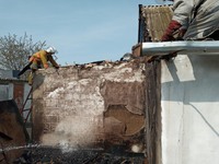 Михайлівський район: рятувальники ліквідували пожежу у надвірній споруді