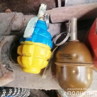 У місцевого жителя теплицькі поліцейські вилучили дві бойові гранати