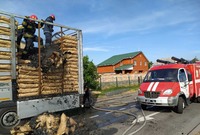 Вінницький район: рятувальники ліквідували пожежу в вантажівці