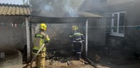 Бериславські рятувальники ліквідували пожежу господарчої споруди