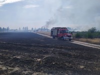 Макарівський район: рятувальники ліквідували загорання трав’яного настилу