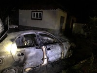 Стрийський район: внаслідок пожежі згорів автомобіль