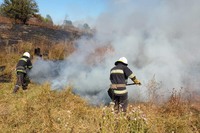 Валківський район: рятувальники ліквідували пожежу на відкритій території