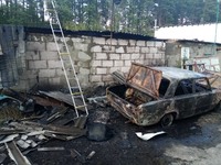 Житомирський район: ліквідовано пожежу в гаражах, що сталася при проведенні зварювальних робіт