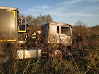 Самбірський район: вогнеборці ліквідували пожежу вантажівки