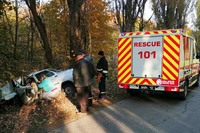 Прилуцькі рятувальники деблокували водія з понівеченого у ДТП автомобіля