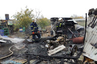 Петропавлівський район: ліквідовано пожежу на території приватного домоволодіння