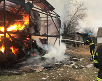 Нікольський район: вогнеборці ліквідували пожежу у господарчій споруді