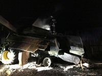 Кам’янка-Бузький район: вогнеборці ліквідували пожежу в комбайні «JOHN DEERE»