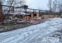 У Попільнянському районі поліцейські вилучили необліковану деревину з двох лісопилень