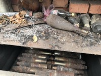 Кегичівський район: піротехніками ДСНС на приватному подвір'ї було розміновано 40 вибухонебезпечних предметів