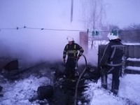 Іванківський район: ліквідовано пожежу у приватній лазні