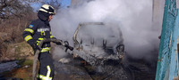 Запорізький район: вогнеборці ліквідували загоряння автомобіля