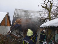 Бородянський район: внаслідок пожежі травмовано господаря будівлі
