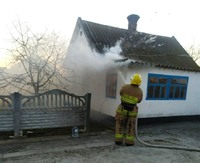 Іванівські вогнеборці ліквідували пожежу літньої кухні