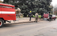 Оржиця: рятувальники ліквідували пожежу в автомобілі