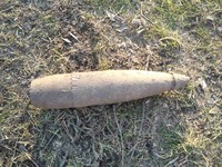 В смт Горностаївка піротехнічною групою знищено артилерійський снаряд часів минулих війн