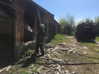 М. Оріхів: рятувальники ліквідували пожежу на території приватного домоволодіння
