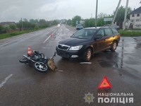 У Бердичеві поліцейські розслідують ДТП з травмуванням мотоцикліста