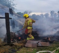 Іванівські вогнеборці ліквідували пожежу сінника у приватному домогосподарстві