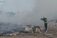 Теофіпольські вогнеборці ліквідували пожежу смітника