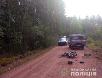Поліція розслідує ДТП на Овруччині, в якій загинув мотоцикліст