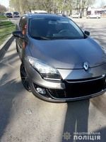 Поліція встановлює місцезнаходження автомобіля Renault Megane, викраденого у м. Первомайськ