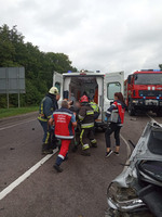 Радивилівські рятувальники надали допомогу у ліквідації наслідків ДТП за участю трьох автомобілів