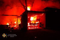 Межівський район: рятувальники ліквідували пожежу на території приватного домоволодіння