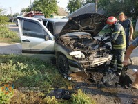 Смт Чернігівка: рятувальники ліквідували загоряння автомобіля