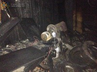 Львівський район: вогнем знищено господарську будівлю