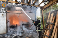 Волинська область: рятувальники ліквідували пожежу в господарській будівлі. ВІДЕО