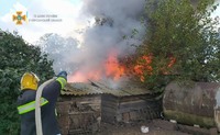 Високопільські рятувальники ліквідували пожежу господарчої споруди