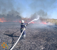 На Черкащині рятувальники тричі ліквідовували пожежі на відкритих територіях