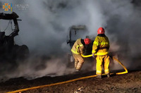 Полтавський район: вогнеборці ліквідували пожежу сільськогосподарської техніки на відкритій території